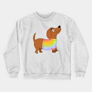 Rainbow Dachshund Crewneck Sweatshirt